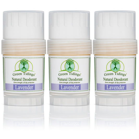 Green Tidings All Natural Deodorant- Lavender, 1 Ounce 3 PACK - Green Tidings