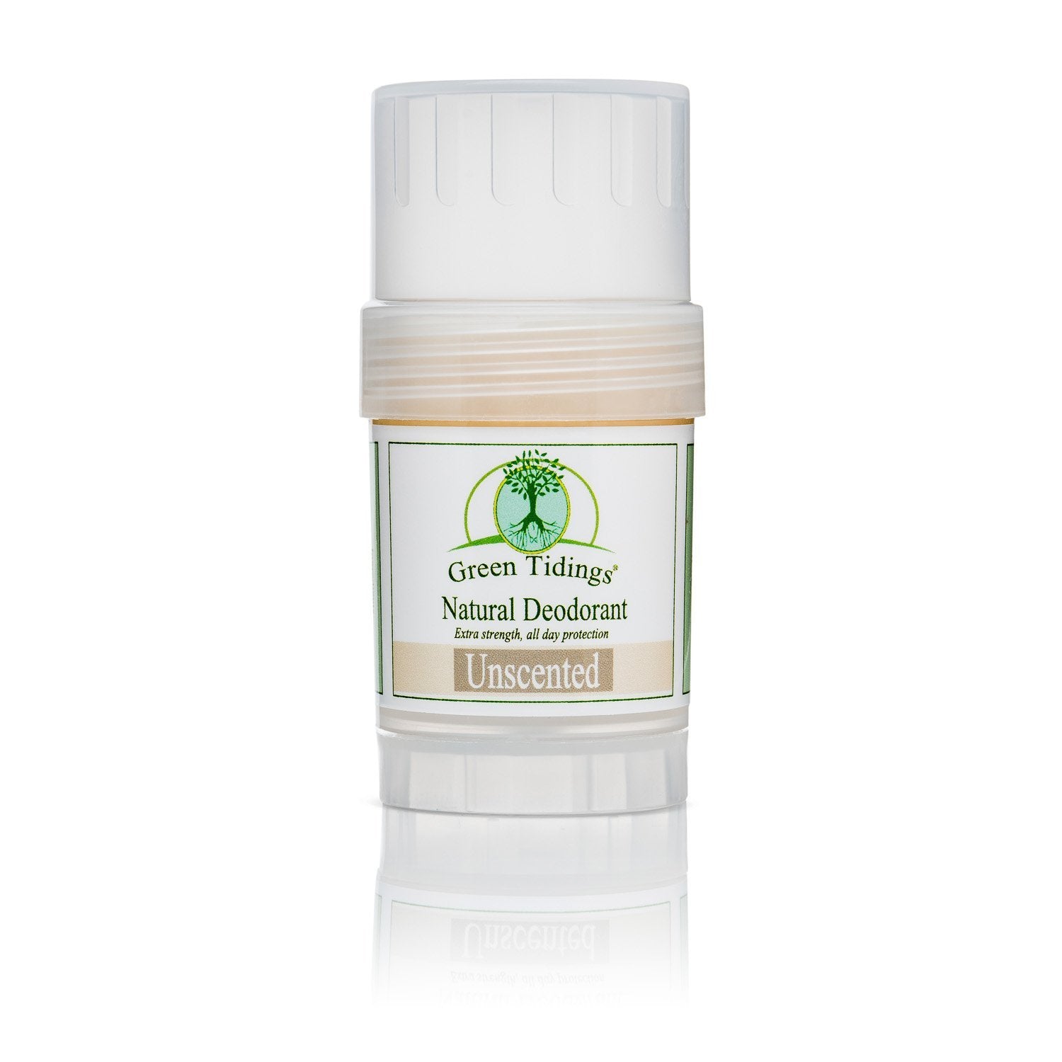 Green Tidings Natural Deodorant, Unscented 1 Ounce - Green Tidings