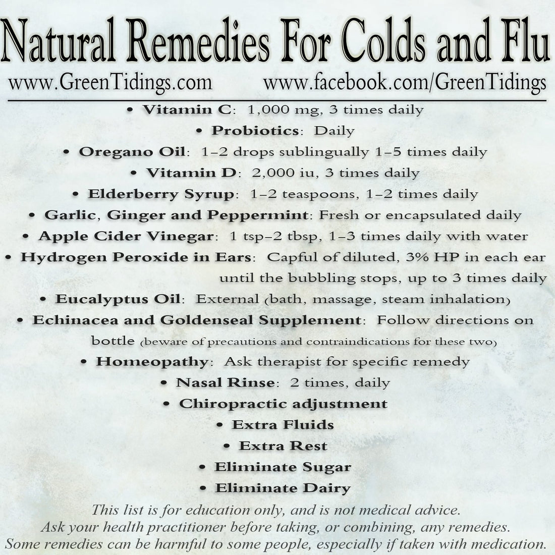 Cold & Flu Prevention and Natural Remedies - Green Tidings