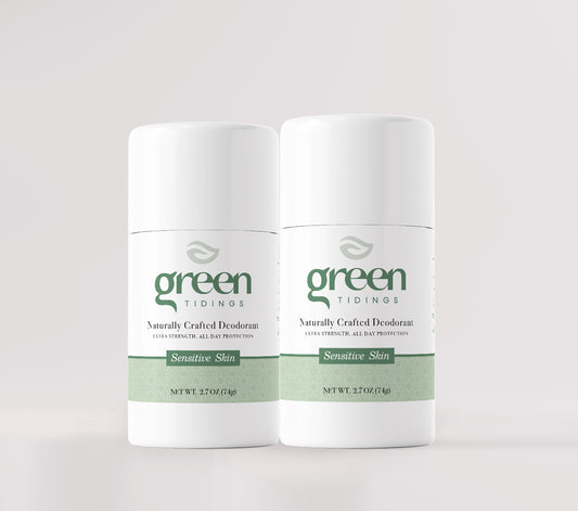 2 Pack 2.7 Ounces Sensitive Skin Natural Deodorant, Chamomile & Sage (No Baking Soda)