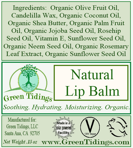 Bulk Pack 15% OFF Green Tidings All Natural Lip Balm - Green Tidings