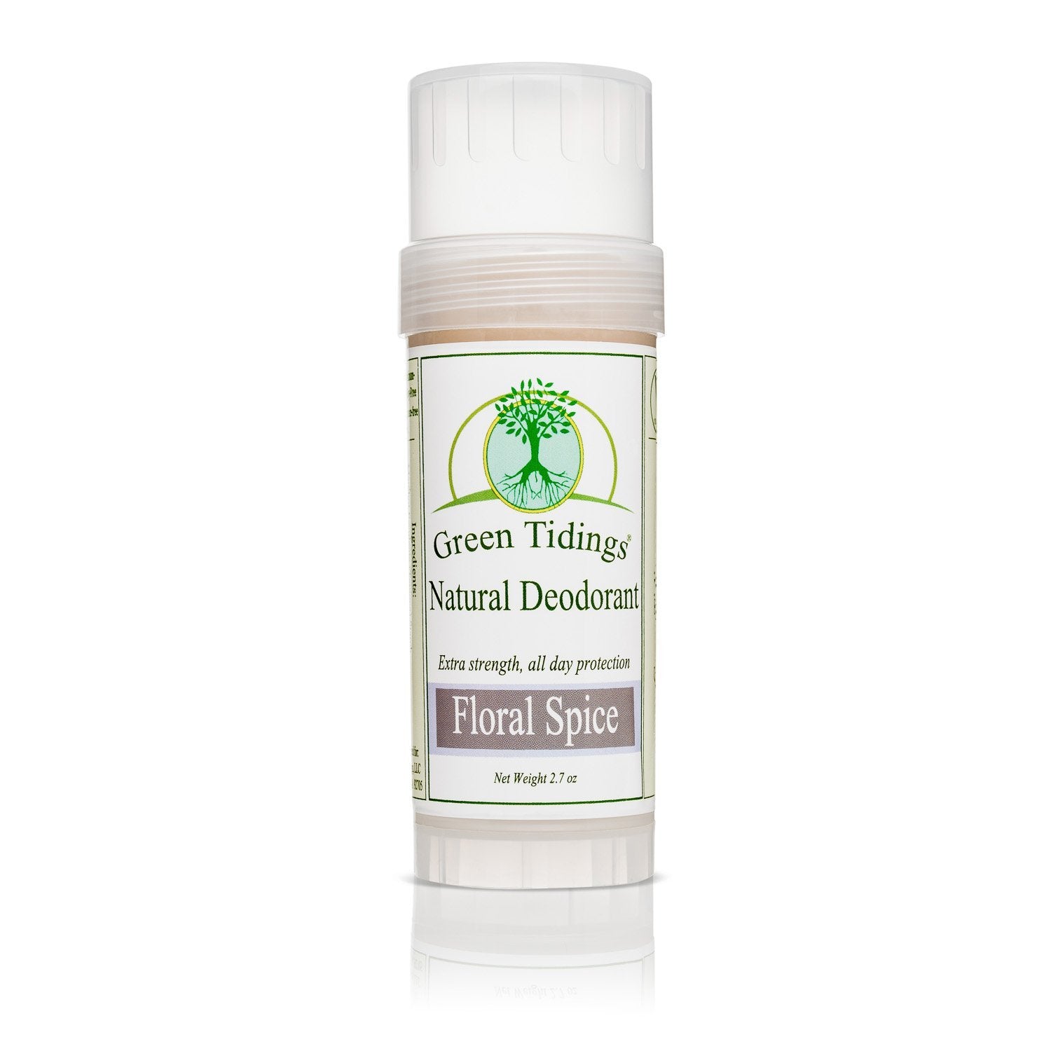 Green Tidings All Natural Deodorant- Floral Spice, 2.7 Ounces - Green Tidings