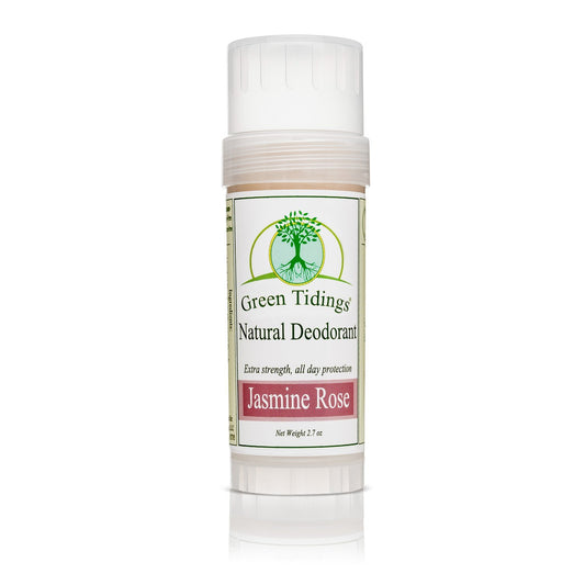 Green Tidings All Natural Deodorant- Jasmine Rose, 2.7 Ounces - Green Tidings
