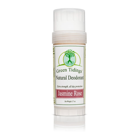 Green Tidings All Natural Deodorant- Jasmine Rose, 2.7 Ounces - Green Tidings
