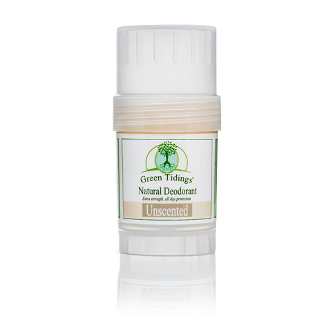 Green Tidings Natural Deodorant, Unscented 1 Ounce - Green Tidings