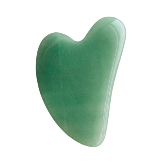 Jade Gua Sha with Velvet Carrying Pouch - Green Tidings